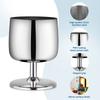 Stainless Steel Wine Glass Stainless Steel Stemmed Goblets Drinkware For Dinner Party