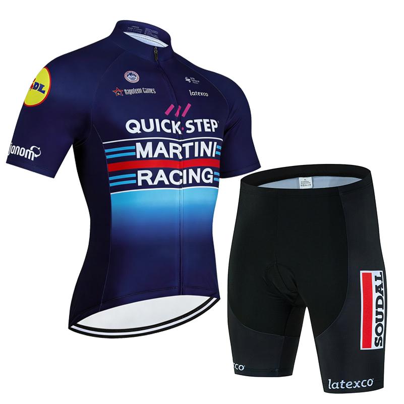 Soudal Quick Step 2026 Cycling Jersey Set Short Sleeve Bicycle Clothing Men MTB Maillot Ciclismo Bike Racing Bib Shorts Set