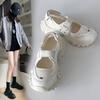 Korean Single Retro Velcro Breathable Sandals Women's 2025 New Ins Japanese Platform Casual Dad Sneakers