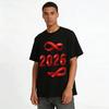 2026 Red Ribbon Themed Public Welfare Casual Short Sleeve T-Shirt Pure cotton T-shirt