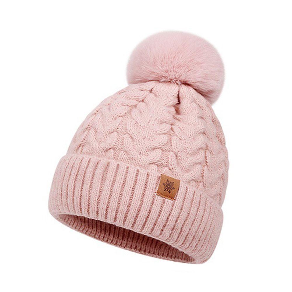 3Pcs/Set Plush Knitted Hat Warm Beanies Hat Fashion Winter Hat Scarf Gloves  Men Women