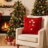Durable Throw Pillow Cover Soft Comfortable Cushion Cover Gift Christmas Pillow Cover  Winter