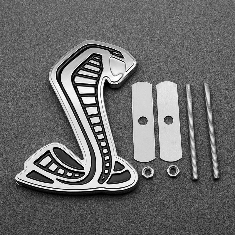 Cobra 3D Styling Metallaufkleber Frontgrill Emblem Karosserie Kotflügel Auto Heckaufkleber Dekor Zubehör Für SVT GT350 R GT500 Shelby