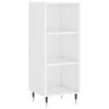 VidaXL Buffet blanc brillant 34,5x32,5x90 cm bois d'ingénierie 828710