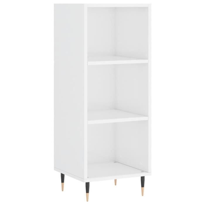 VidaXL Buffet blanc brillant 34,5x32,5x90 cm bois d'ingénierie 828710