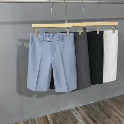 Men's Casual Ice Silk Drape Shorts - Summer Lightweight Loose Straight White Pants