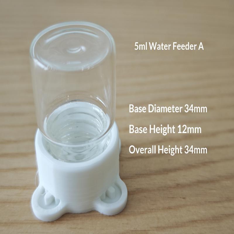 

1Pcs Honey Sugar Water Can Be Fed Drectly Formicarium Farm Accessory 5Ml Glass Waterer Feeder For Ants Colony Prevent Drowning
