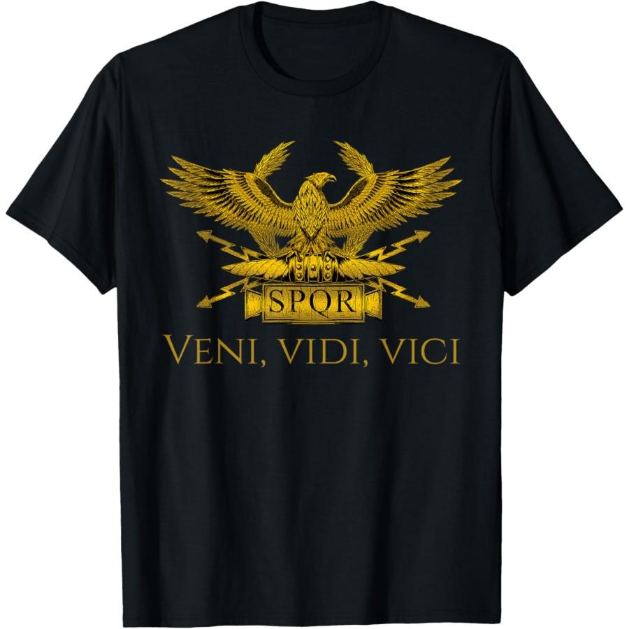 Древнеримский легионный орел - Юлий Цезарь - Veni Vidi Vici Футболка S