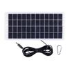 10W 12V Polycrystalline Solar Panel with 3m DC Cable for Outdoor Monitoring, Mobile Phone, Computer, and Lamp Charging