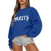 Women  Tops Women's Long Sleeve Sweatshirt Casual Crewneck Loose Fit Pollover Fleece Tops