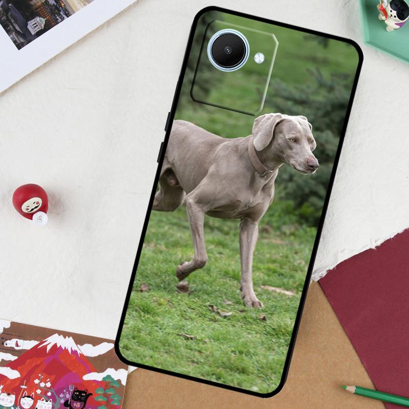 

Weimaraner Dog For Realme 13 Pro Plus 14 12 10 11 GT 6 5 6T GT7 Pro C51 C21Y C25S C75 C67 C61 C53 C55 Case Realme C75