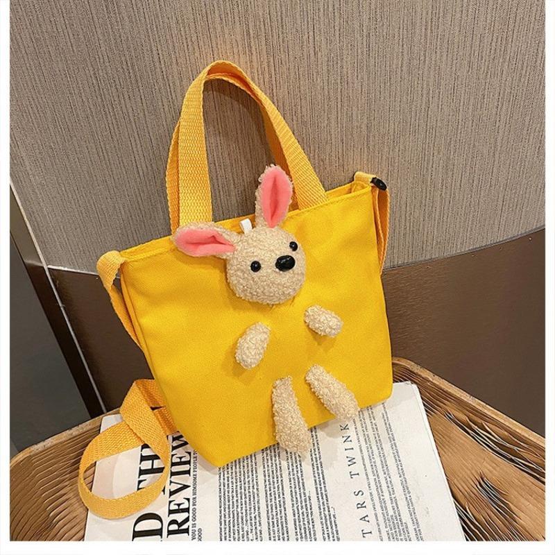 Søt Sommer Ny TikTok Viral Tegneserie Bjørn Lerretspose Jenter Skulderveske Crossbody Veske Trendy