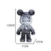 Creative BE@RBRICK TV Cabinet: Stylish Bear Floor Ornament with Piggy Bank Function, Simple Living Room Decor.