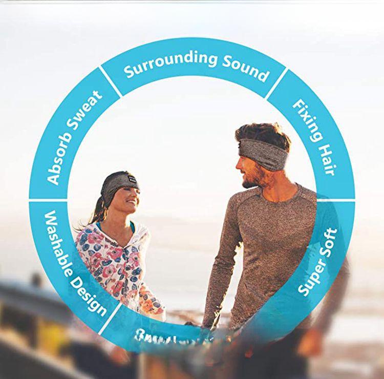 Bluetooth Sleep Headphones and Eye Mask Headband: Wireless Music for Sleeping and Sports