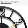 Industrial Themed 12Inch Rusts Resistant Metal Wall Clock Quiet Not Ticking Movement For Home Office Cafes Decoration