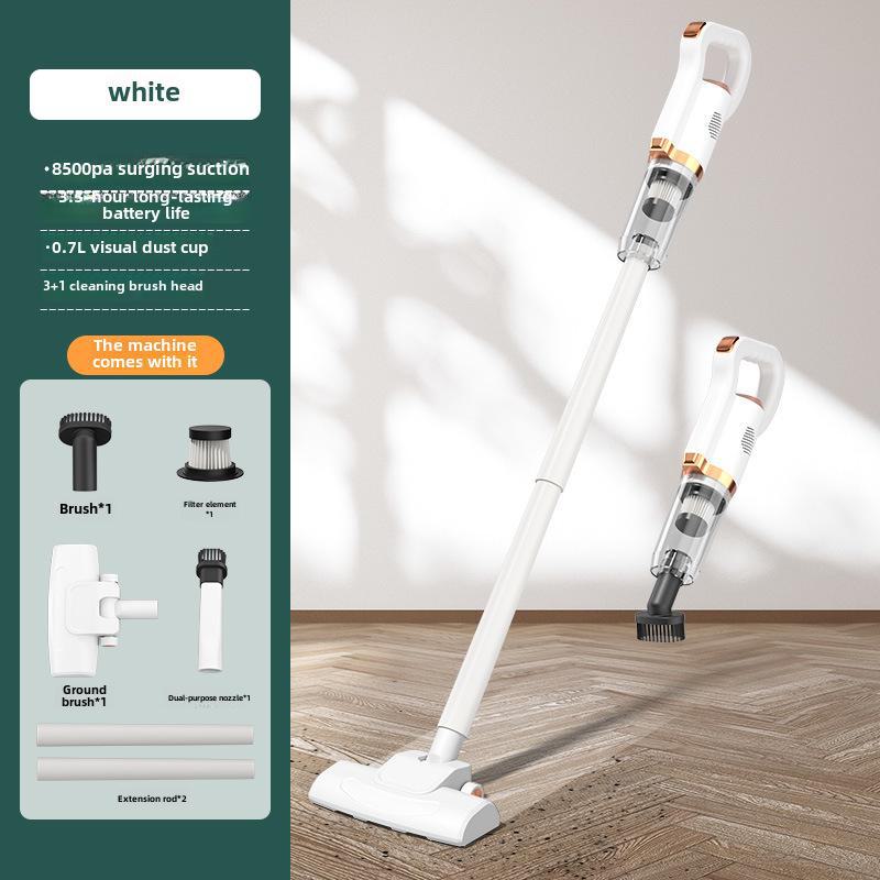 Dual-Purpose Handheld Household and Car Vacuum Cleaner: Powerful Wireless Dust and Mite Remover