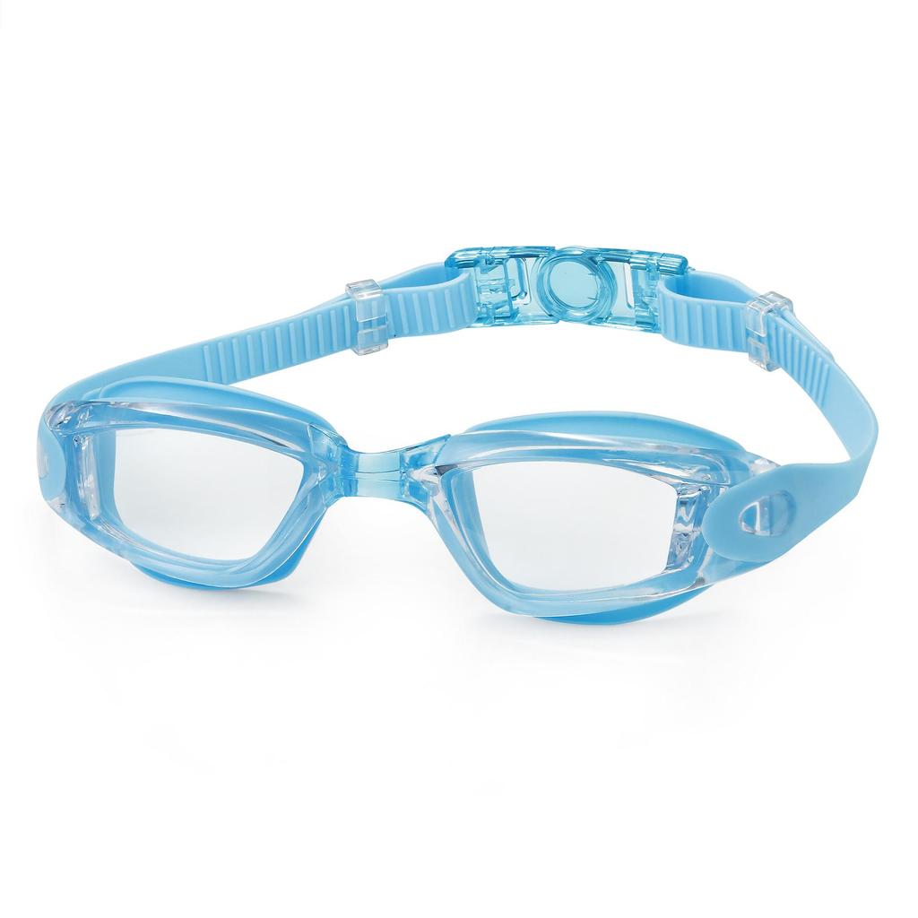 Custom HD Anti-Pinch Swim Cap & Foldable Goggles Set with Nose Clip & Earplugs
