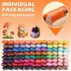 Wool Felt Kit,Colored Wool Strands,Hand Needle Felting Supplies DIY Craft Materials,Sheep Wool Blanket Making Set(random color)
