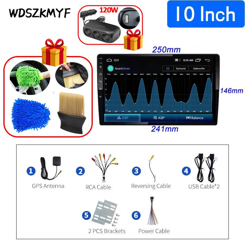 Car Multimedia 7/9/10Inch Wireless Apple Carplay Android Auto 2 Din Stereo Receiver Car Radio Free Pry Bar Rear View Camera