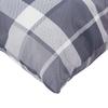 3 Piece Palette Cushion Set Grey Checkered Pattern Fabric