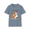 Unisex Softstyle T-Shirt Mens Womens Tees Top Fox Hugs Snowman Snow Winter Holiday Christmas