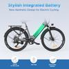 Hillmiles Milecity 1 Vélo Électrique Autonomie 80km Batterie Amovible 36V13Ah Moteur 250W Vélo Électrique de Ville 26 Pouces Vélotafeur Urbain EBike, Gris