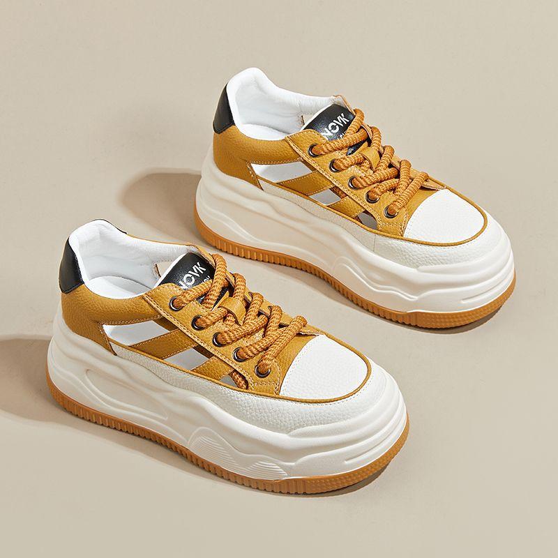 Summer Hollow Women's Thick-soled Heightening Women's Shoes Fashion Hole Shoes Student Sports and Leisure Shoes Bag Head Sandals