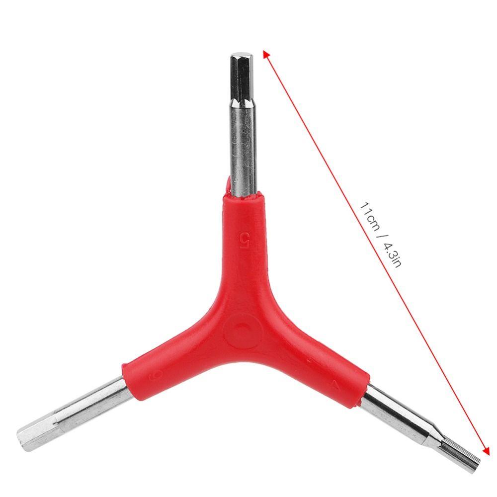 4PCS Y-Shaped Bike Hex Wrench 4/5/6mm Inner Hex Wrench Portable Three Way Hex Wrench  Cycling Repair