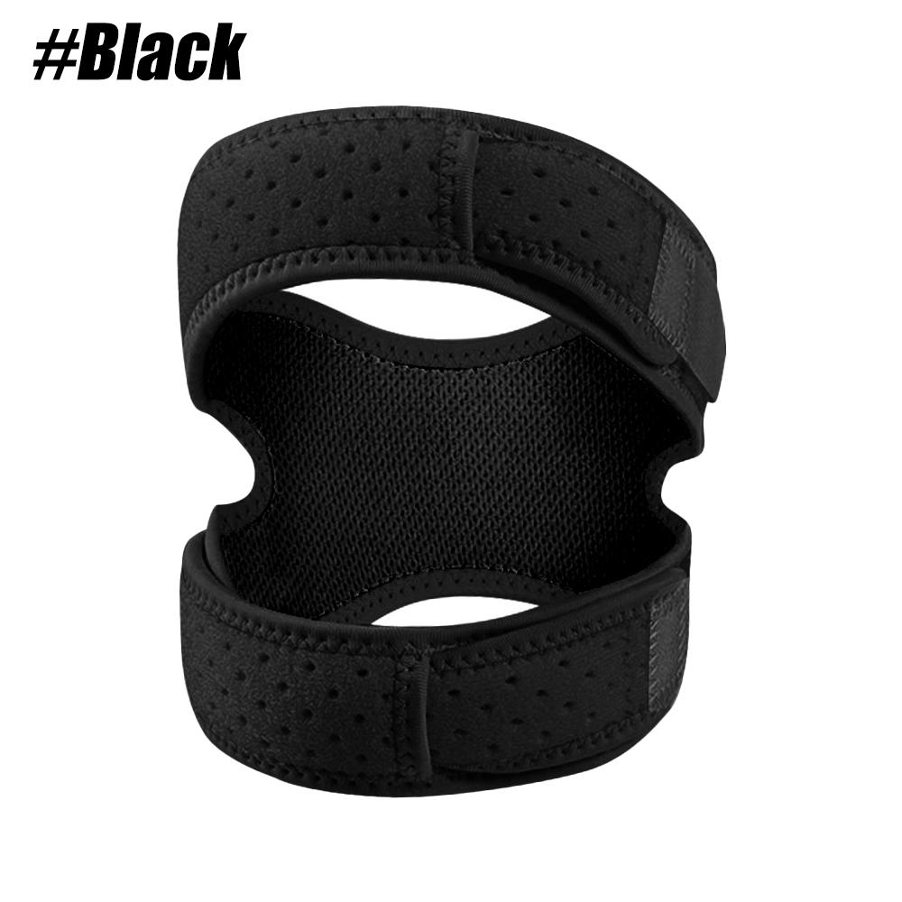 1 Stück Kniebandage Übergröße, Doppelte Patellasehnen-Stützbandage, Verstellbarer Neopren-Stabilisator für Meniskusriss, Arthritis