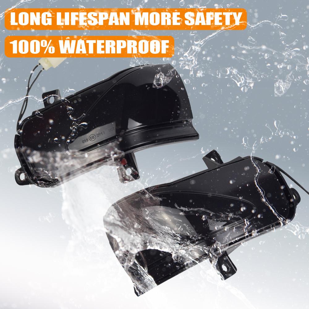 A Pair Rearview Mirror Dynamic LED Indicator Lamps For FIT/JAZZ GE6/GE8 HYBRID GP1 Turn Signal Light For Insight ZE2