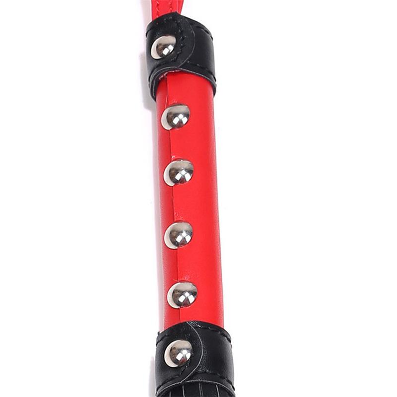 High Quality Pu Leather Pimp Whip Racing Riding Crop Party Flogger Hand Cuffs Queen Colourful Horse Riding Whip