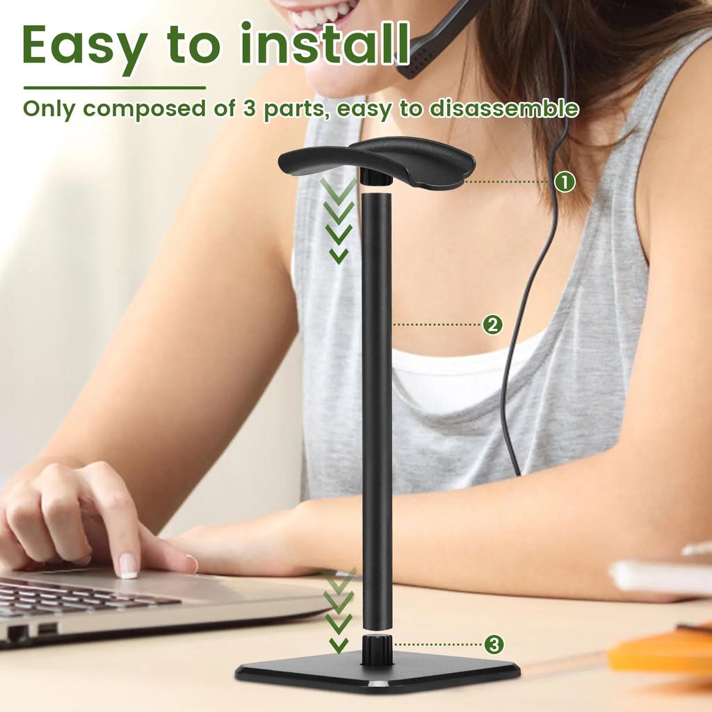 Headphone Stand Rack Non-Slip Headset Holder Aluminium Alloy Headphone Display Rack For Airpods Max Beats Sennheiser Accessories