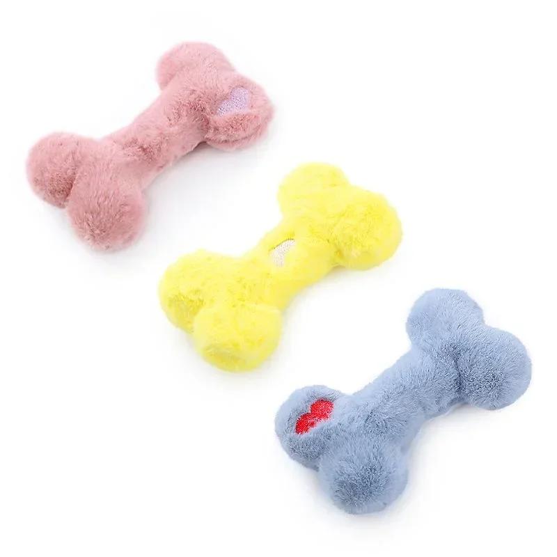 Dog Toys Bone Design Pet Plush Toy Dog Interactive Toys Cat Kitten Puppy Chewing Grinding Teeth Toy Pet Supplies