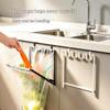 Foldable Garbage Bag Hanging Rack Kitchen Rubbish Holder Over Cupboard Door Trash Holder Kitchen Accessories