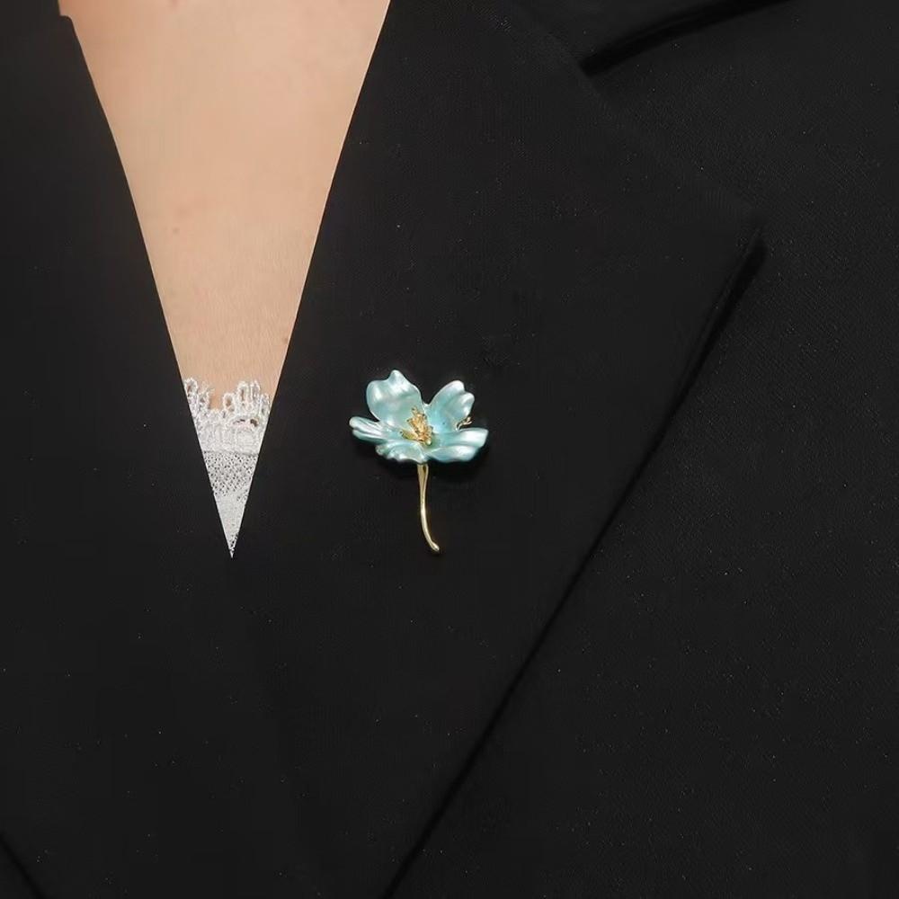 1 Stück Kreative Mehrzweck-Emaille-Brosche DIY 2 Farben Blume Blumenbrosche Kirschblüten-Anstecker