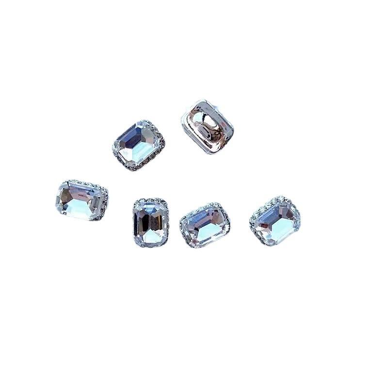 Luxury 3D Rhinestone Nail Art: Super Shiny Diamond & Alloy Embellishments