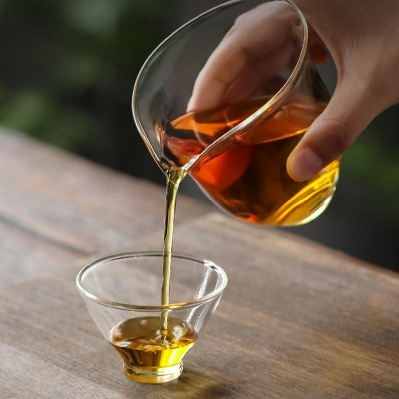 Transparent Glass Matcha Tea Cup Japanese Style Kung Fu Fair Cup Household Heat-resistant Teacup Tea Ceremony Accessories New