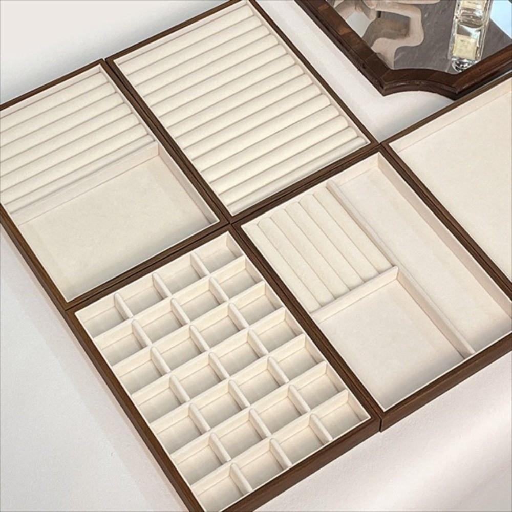 Multifunctional Jewelry Box Walnut Wood Display Jewelry Holder Jewelry Organizer  Hair Accessories