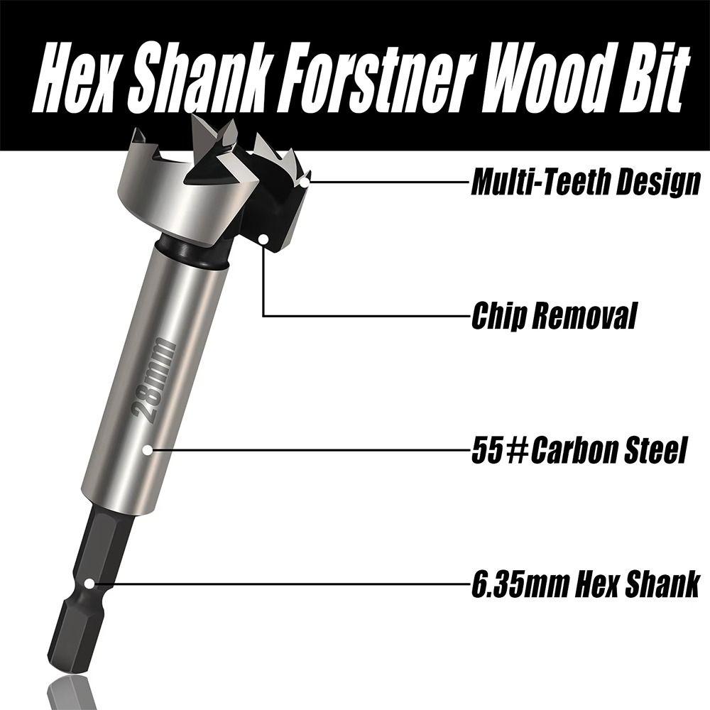 1Pcs High Carbon Steel Forstner Boring Drill Bits Wood Hole Opener  for Wood Drilling