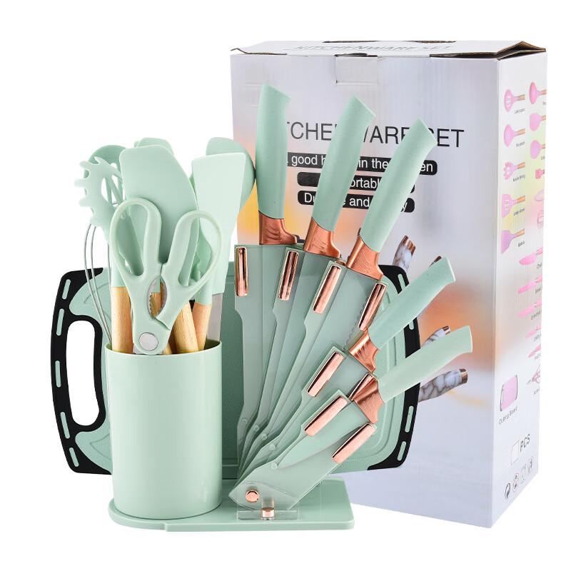 Lanshengjia 19-teiliges Silikon-Küchenutensilien-Set