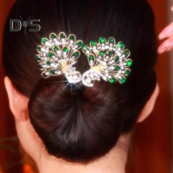 Peacock Shape Hair Clip Maker Dámské Paví účes Twist Multifunkční kulma na vlasy Bun Maker Snadné Rychlé Snap Roll Hair Tool pro dlouhé vlasy