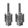 2Pcs Thread Cutting Attachments Internal & External Threading Tool For Water Pipe Work Compatibles With Electric Drill