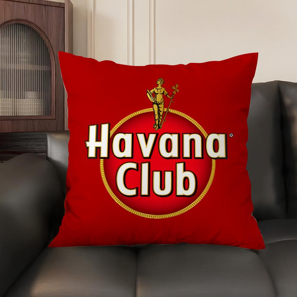 H-Havanas C-Clubs Cushion Cover Pillowcase Comfort Sofa Bed Silky Elegant Invisible Zipper Decorative Cushion Cover