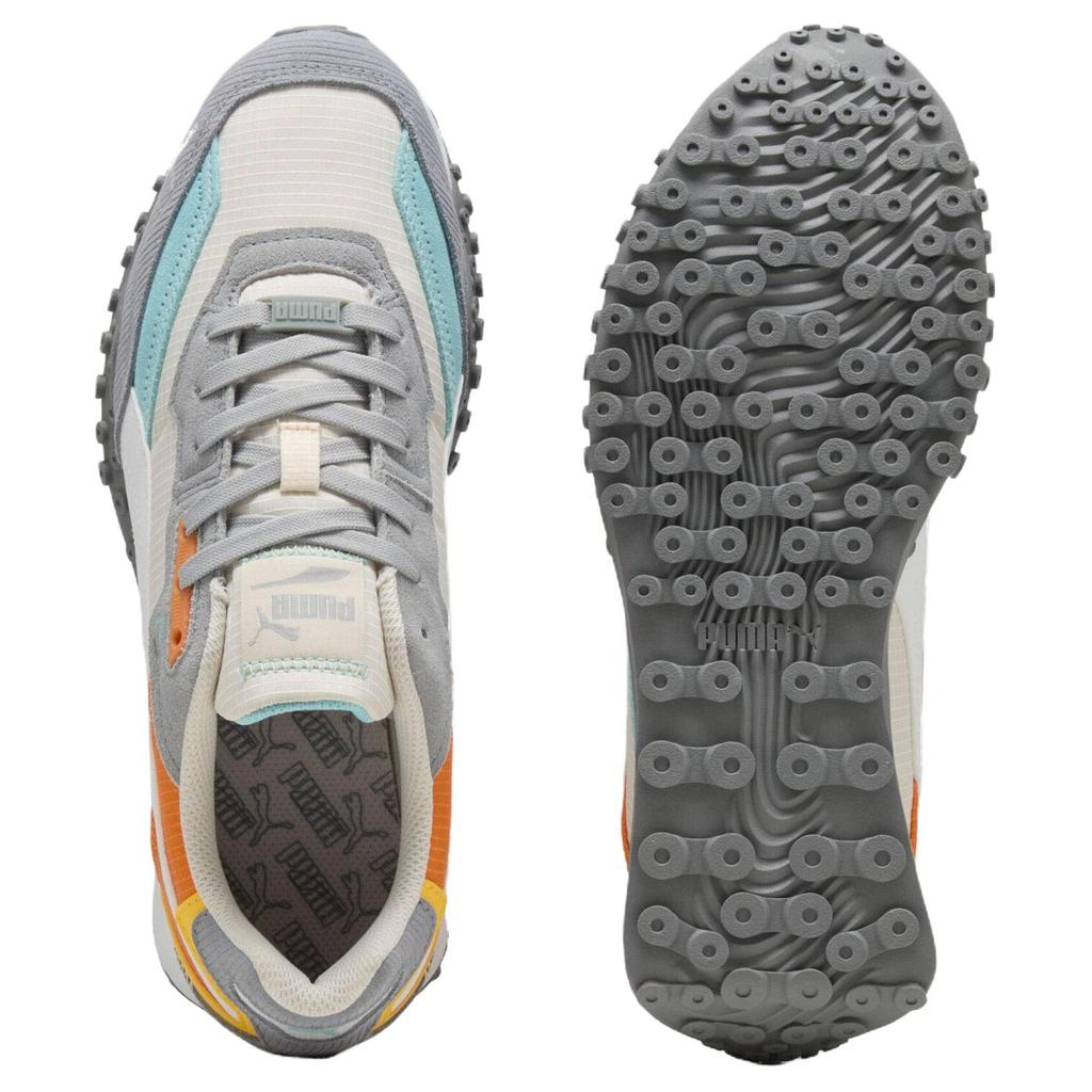 PUMA Blktop Rider Unisex White Orange Multi Low Top Lifestyle Sneakers 395907-08