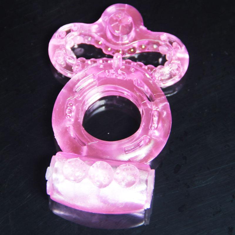 Twin Vibrating Love Ring for Couples Sex Toys Dual Pleasure delay Ring,Clitoral Stimulator,longer Erections intense ejaculations