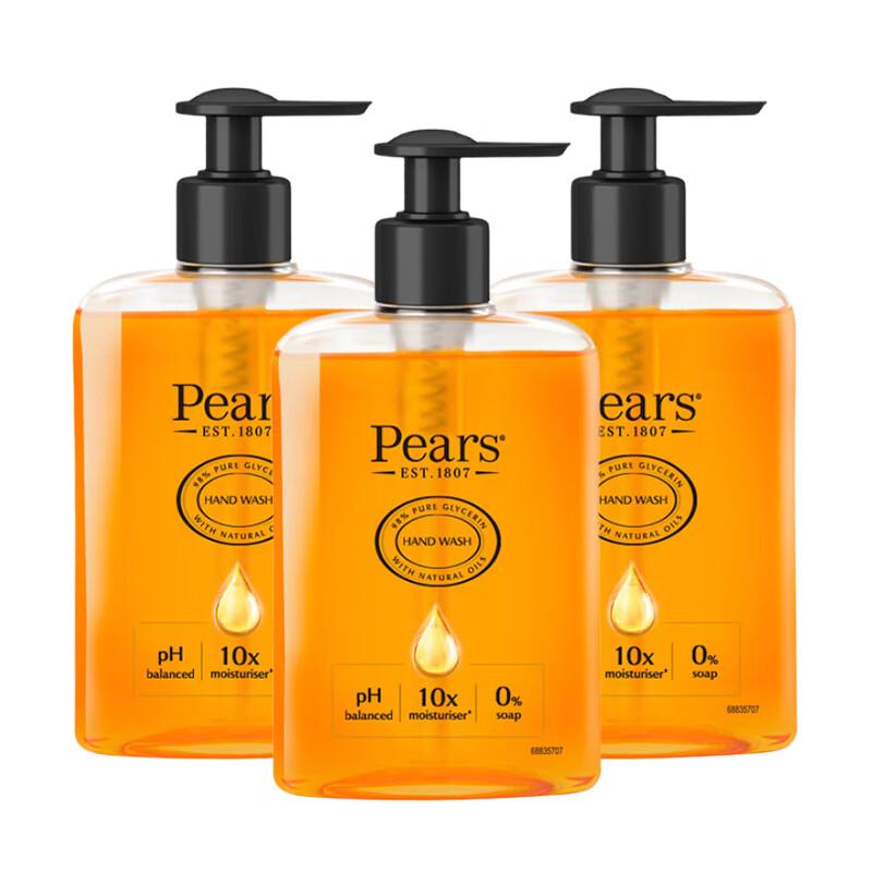

Pears Amber Orange Moisturizing Liquid Hand Soap, 3x250ml