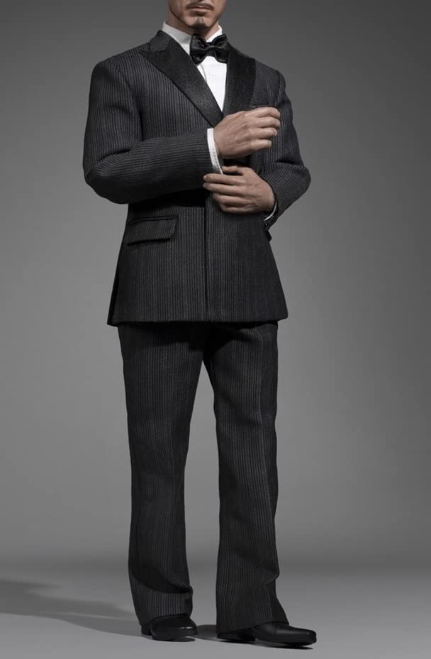 Scale Action Figure POPTOYS Male Suit Clothes and Shoes Set Masterpiece Version and Head Not [TOYBARJAPAN] 1/6 POP-X32 (Body Included)