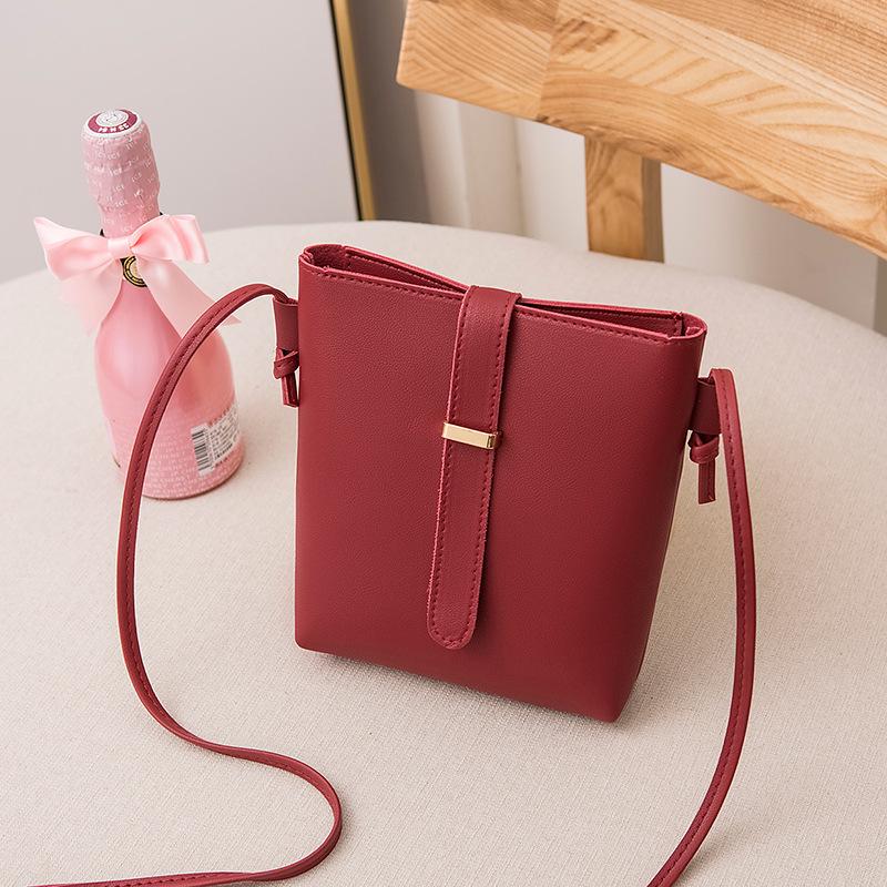 2024 Dames Lente Bucket Crossbody Tas - Eenvoudige Casual Schoudertas voor Telefoon & Make-up