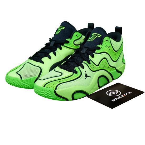 Neue Jordan Tatum 3 Support Leichte Mid-Top Basketballschuhe Herren Geisterhaftes Grün HV5912-300