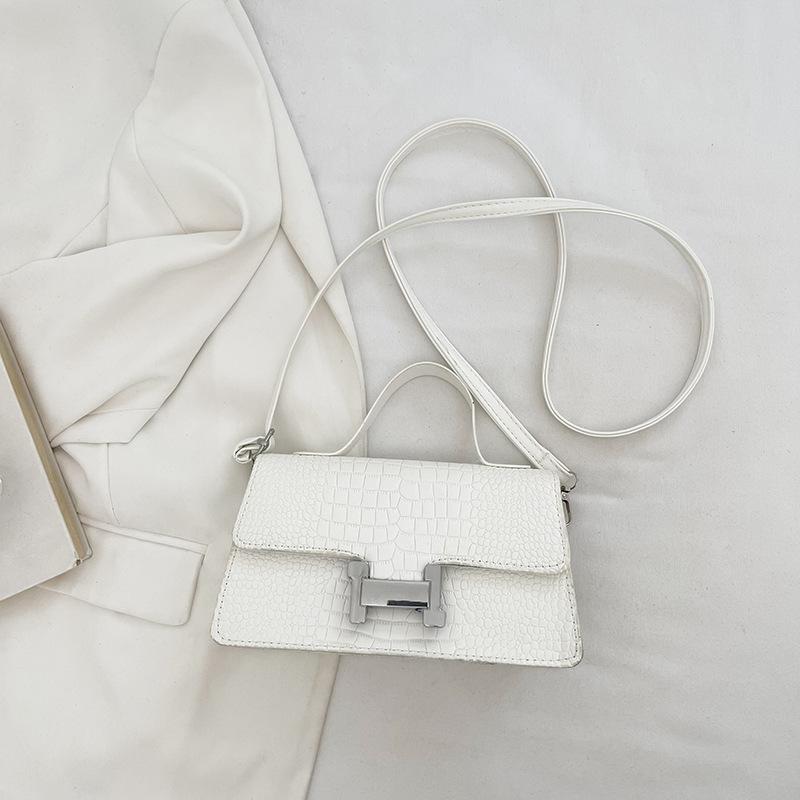 2025 New Fashion Stone Pattern Small Square Bag Niche Handbag High Value Single Shoulder Messenger Bag Women